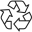 Ícone do símbolo de reciclagem